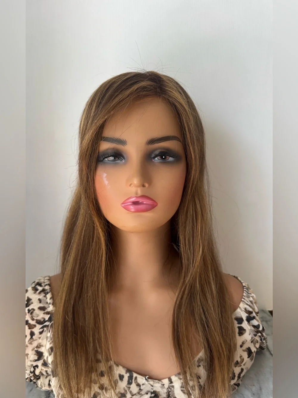 Monofilament Lace Top hand made 100% Human hair 20 in long - natural look